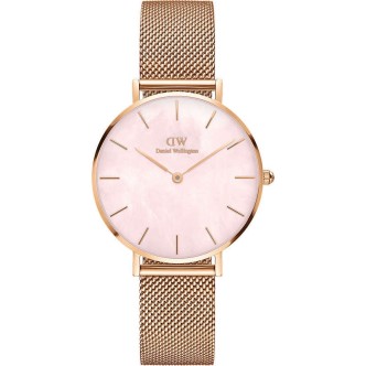 1 - Daniel Wellington Petite Melrose Pearl mother of pearl watch DW00100516 steel