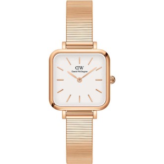 1 - Daniel Wellington Quadro Studio rosé women's watch DW00100517 steel