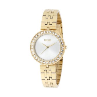 1 - Orologio solo tempo donna LiuJo Crystal Chic dorato TLJ1705 acciaio