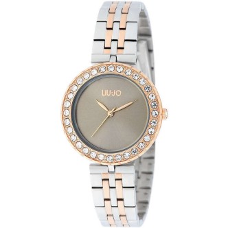 1 - LiuJo woman time only watch Crystal Chic bicolor TLJ1707 steel