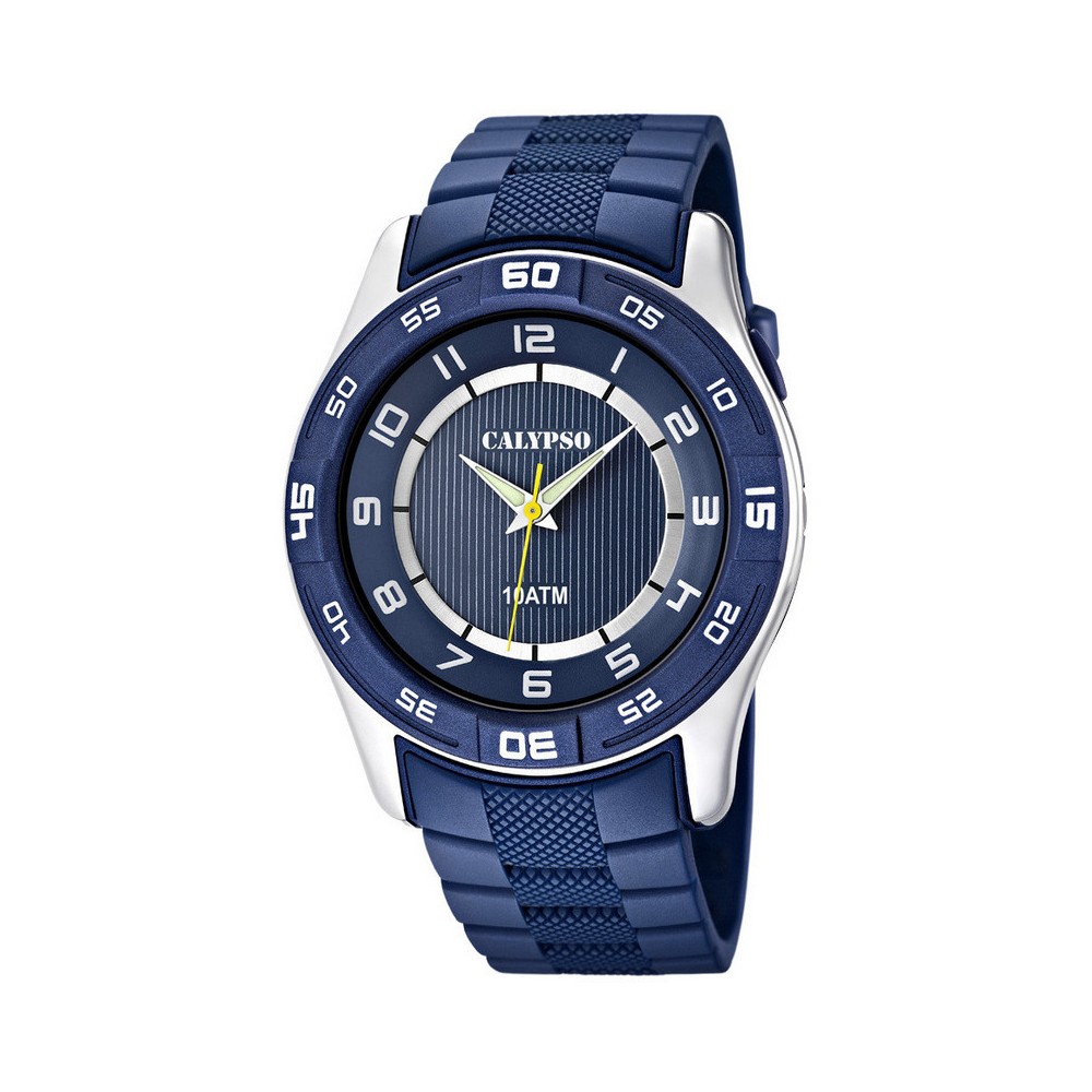 1 - Calypso blue man time only watch K6062 / 2 Versatil For Man