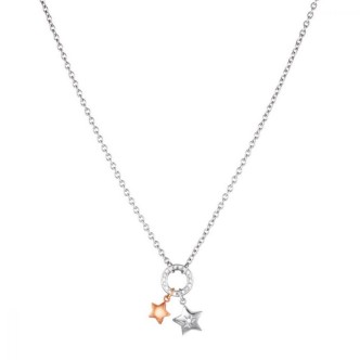 1 - Collana donna Stroili Lady Chic acciaio con stelle e cristalli 1680341