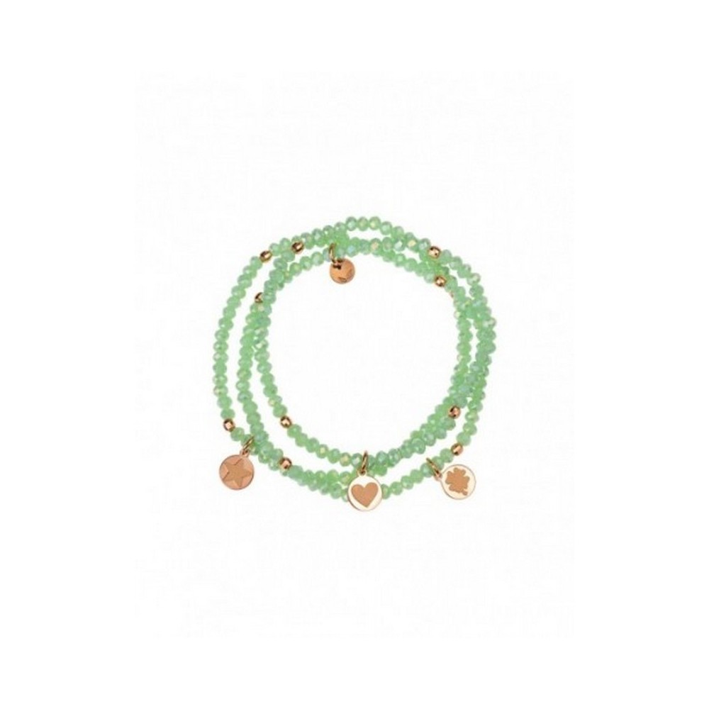 1 - Bracciale elastico donna Rue des Mille Gipsy Chic acquamarina Argento 925 BR-GIP PCOL ACQ