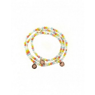 1 - Woman elastic bracelet Rue des Mille Gipsy Chic multicolor Silver 925 BR-GIP PCOL MULT