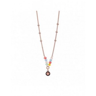 1 - Collana stella donna Rue Des Mille Gipsy Chic multicolor Argento 925 rosato GR-GIP 2 V4