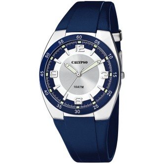 1 - Calypso Street Style blue K5753 / 2 silicone time only watch