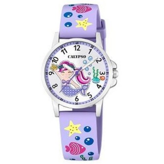 1 - Orologio sirenetta bambina Calypso Junior solo tempo K5782/2 acciaio