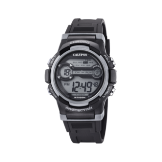 1 - Calypso digital watch black plastic K5808 / 4