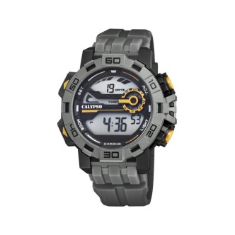 1 - Calypso men's digital watch gray plastic K5809 / 4