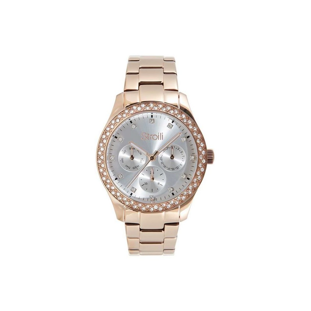 1 - Stroili Phoenix women's multifunction watch rose gold 1679689 stee