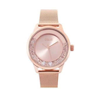 1 - Stroili Crystal London rosato 1664664 steel woman time only watch