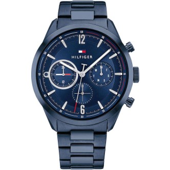 1 - Tommy Hilfiger Matthew blue steel chronograph watch 1791945