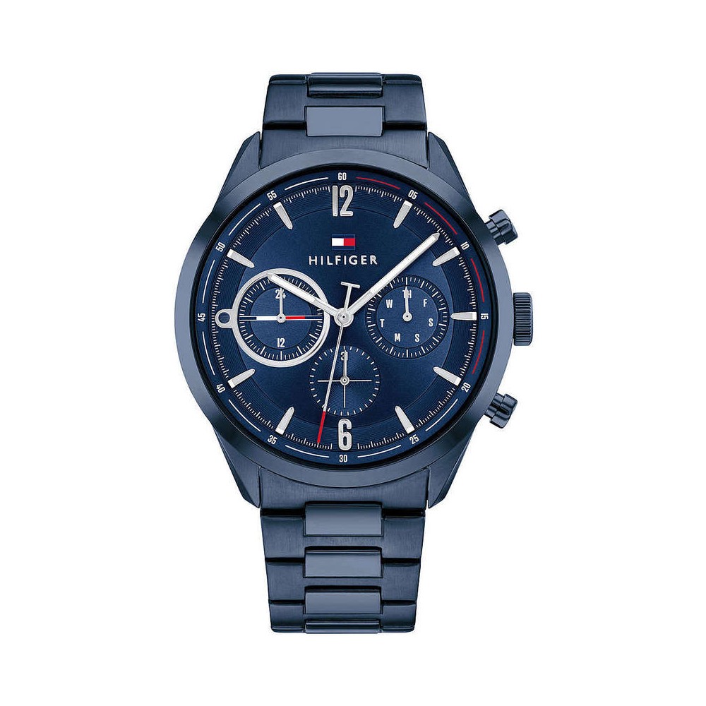 1 - Tommy Hilfiger Matthew blue steel chronograph watch 1791945