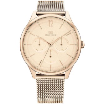 1 - Tommy Hilfiger Layla rosé 1782457 steel multifunction watch Milan mesh