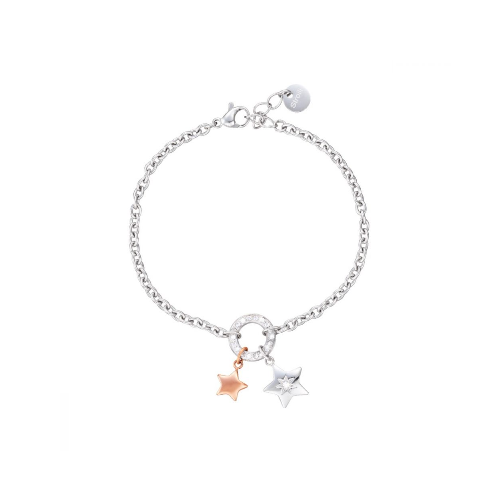 1 - Stroili Lady Chic steel bracelet with stars and crystals 1680344