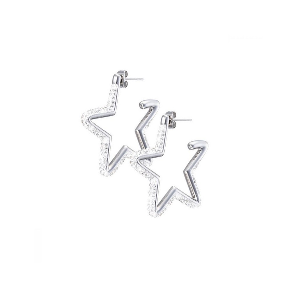 1 - Stud earrings Stroili Lady Phantasya steel star and crystals 1680317