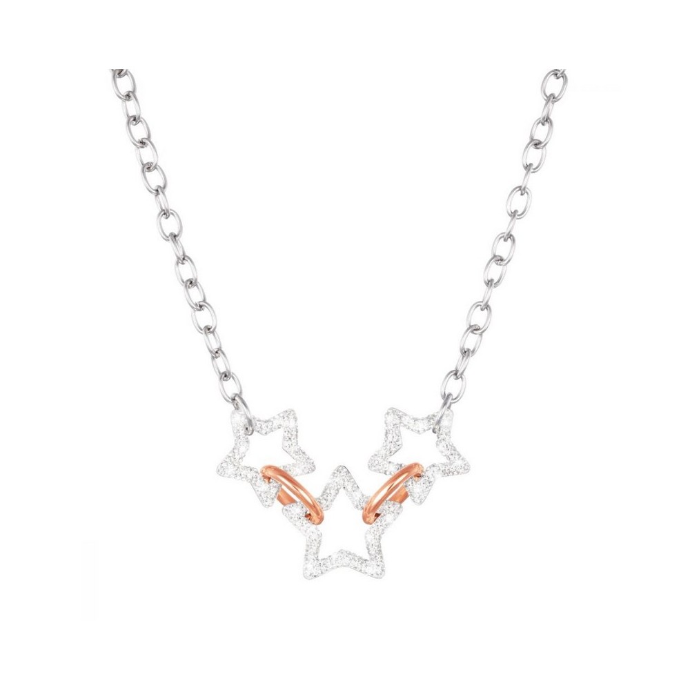 1 - Stroili Linea Crystal woman necklace with stars in steel and crystals 1680311