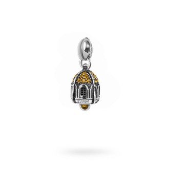 1 - Charm Ellius woman 925 Silver Capri bell with zircon R723 / RV / PG / MO