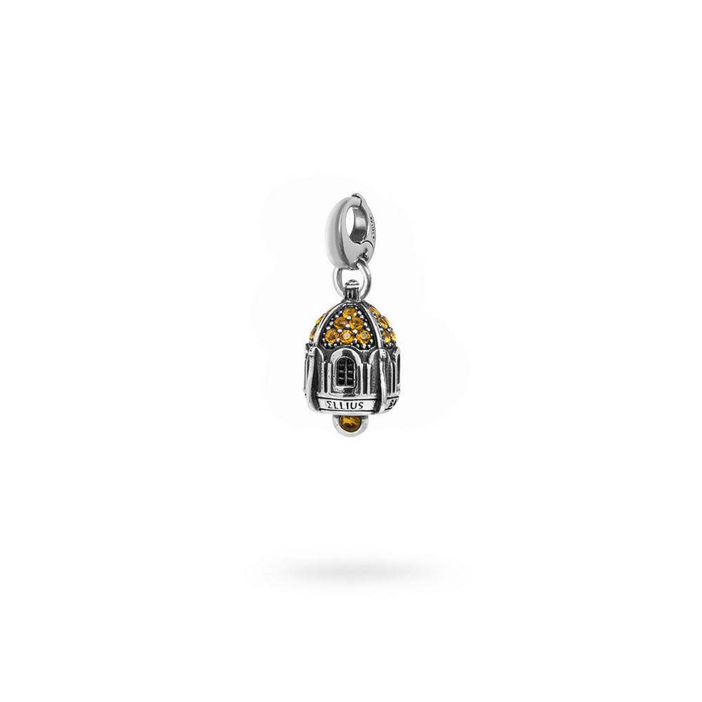 1 - Charm Ellius woman 925 Silver Capri bell with zircon R723 / RV / PG / MO