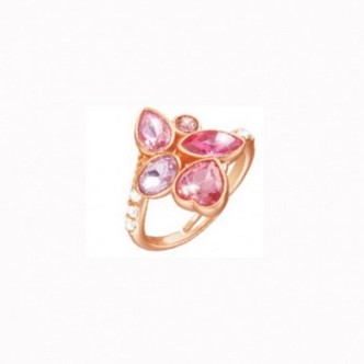 1 - Anello donna Stroili Violet cristalli rosa 1674349