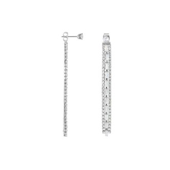 1 - Stroili women's drop earrings with crystals Romantic Shine 1674394