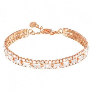 1 - Bracciale donna Stroili rosato con cristalli e strass Romantic Shine 1674389