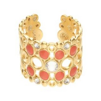 1 - Stroili Soft Dream woman ring in pink brass with crystals 1669119