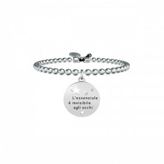 1 - Bracciale Kidult 731424 acciaio 316L con cristalli e piccole sfere collezione Family