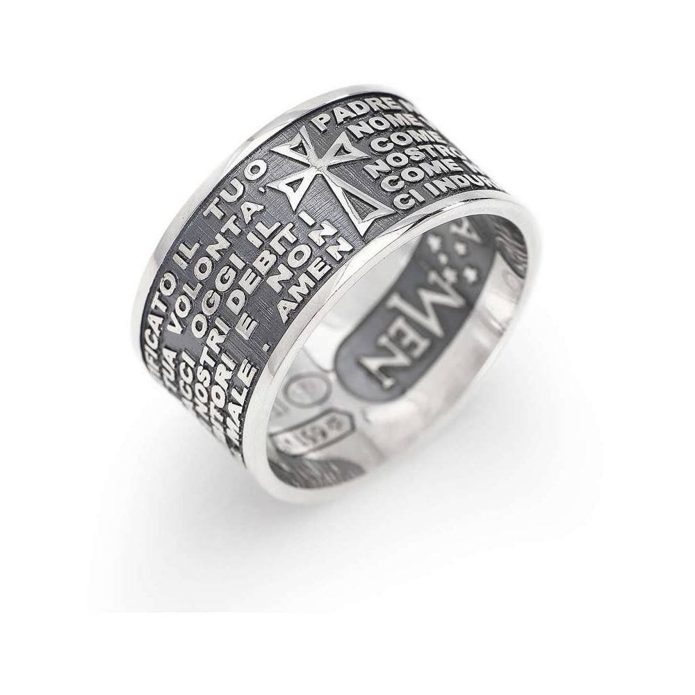 1 - Amen man ring Our Father Silver 925 PNLAB925-28