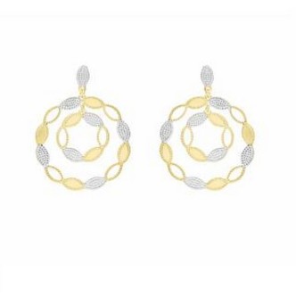 1 - Stroili Green Tea women's pendant earrings in golden brass 1673302