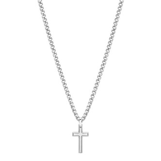 1 - Brosway Ink BIK10 steel cross man necklace