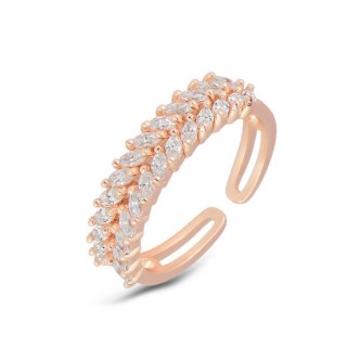 1 - Anello donna Stroili Romantic Shine rosato con cristalli 1674385