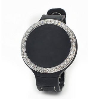 1 - Orologio donna Zitto Diva nero Ardent Black silicone con strass