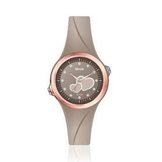 1 - Orologio solo tempo donna Stroili Sevilla silicone grigio 1663883