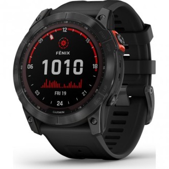 1 - Garmin Fenix 7 Solar Edition black Slate Gray 010-02541-01 steel men's watch