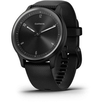 1 - Garmin Vivomove Sport Unisex Watch Black 010-02566-00 silicone case and strap