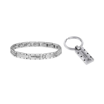 1 - Abarth Breil Keychain gift kit + TJ3103 steel bracelet