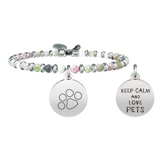 1 - Bracciale Kidult 731463 acciaio 316L con Agata collezione Family