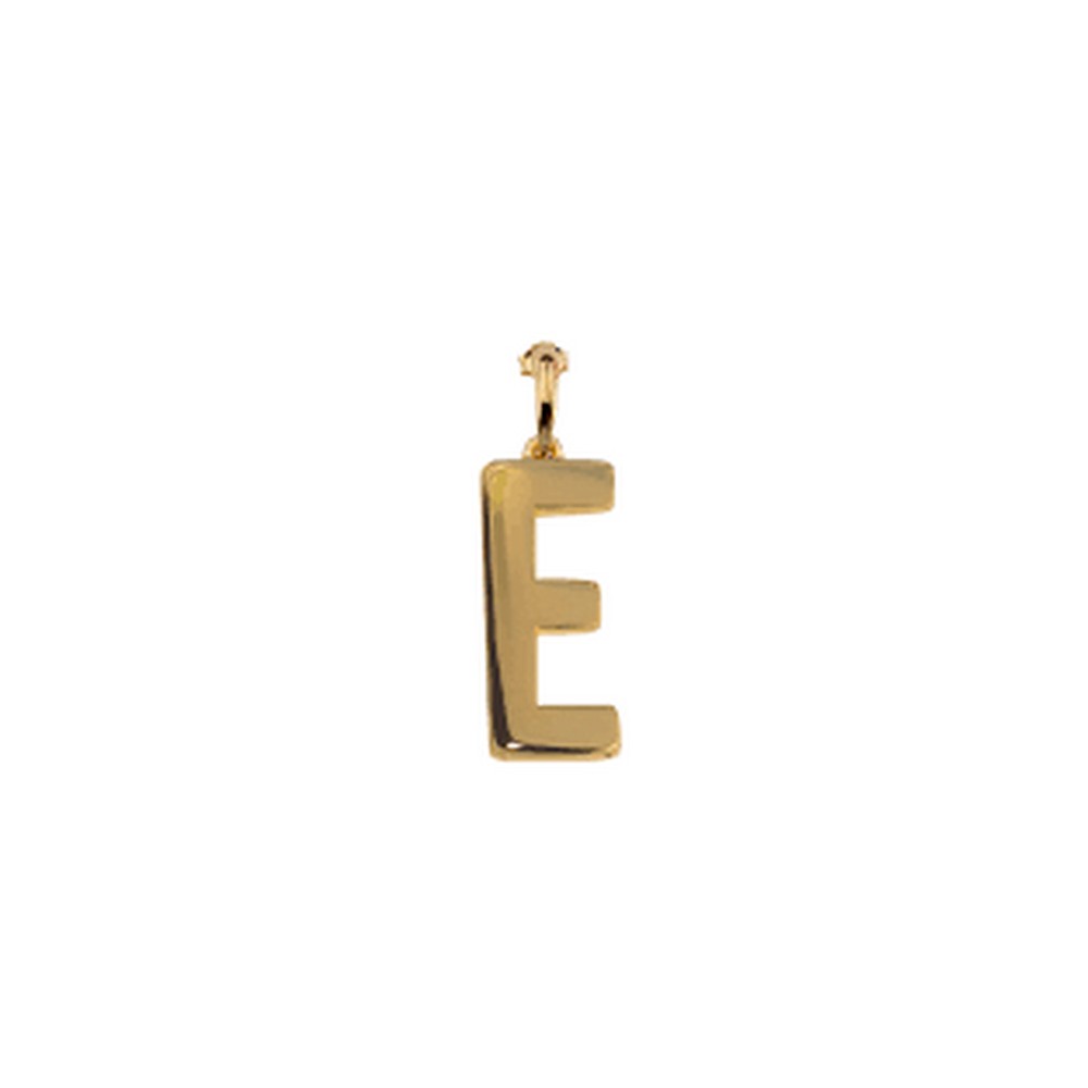 1 - Woman earring letter E Rue des Mille Silver 925 Electroformed OR-GB 01 E AU