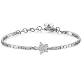 1 - Brosway BHK152 steel bracelet with stainless steel star and Swarovski crystals