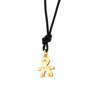 1 - Pendant Le Bebè LBB044 mini Machietto in yellow gold 9Kt