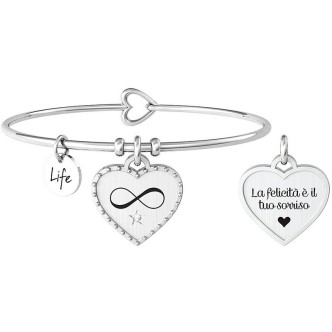 1 - Bracciale Kidult donna Infinito cuore acciaio 732002 Special Moments