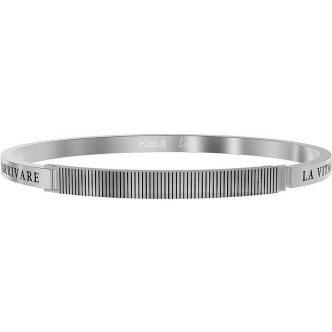 1 - Bracciale Kidult uomo "La vita è piena di sorprese" Philosophy 732042L acciaio 316L