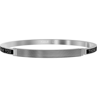 1 - Kidult bracelet man Friendship 316L steel striped texture 732040L