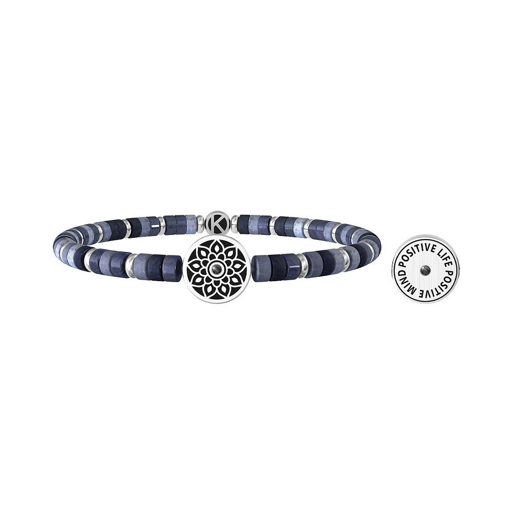 1 - Bracciale Kidult uomo Mandala Spirituality 732052 sodalite blu