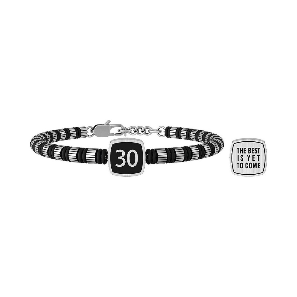 1 - Bracciale Kidult uomo 30esimo Special Moments cilindri rigati 732064