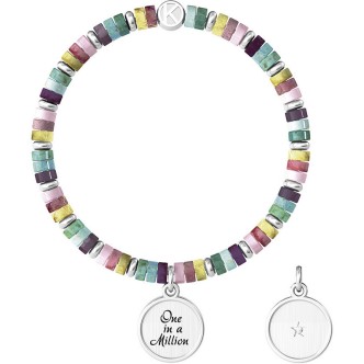 1 - Bracciale Kidult donna multicolor "One in a million" Love 732021