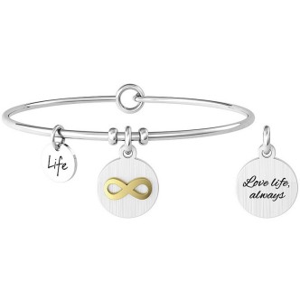 1 - Kidult woman bracelet Infinity steel 732029 Symbols