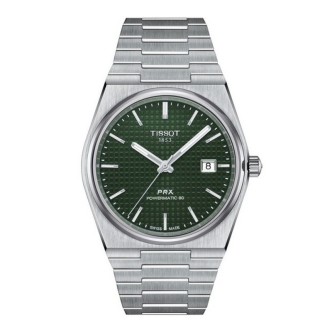 1 - Orologio uomo Tissot PRX Automatico verde T137.407.11.091.00 acciaio