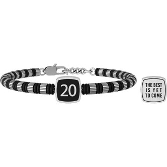 1 - Bracciale Kidult uomo 20 - the best is yet to come, acciaio texture rigata 732063 Special Moments